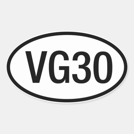 Datsun Nissan VG30 Engine Sticker (Voorkant)