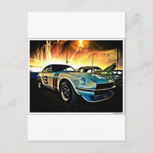Datsun Z Race-auto Briefkaart