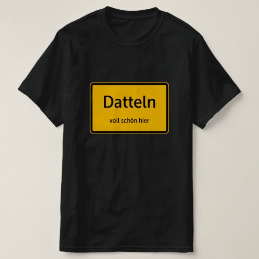 Datteln hommes T-shirt Tshirt (Design devant)