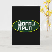 Datu Puti T Shirt Kaart (Gele Bloem)