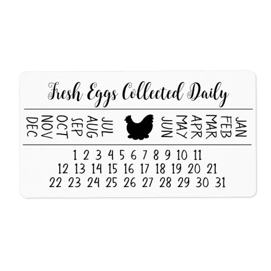 Datum Eileg Label (Voorkant)