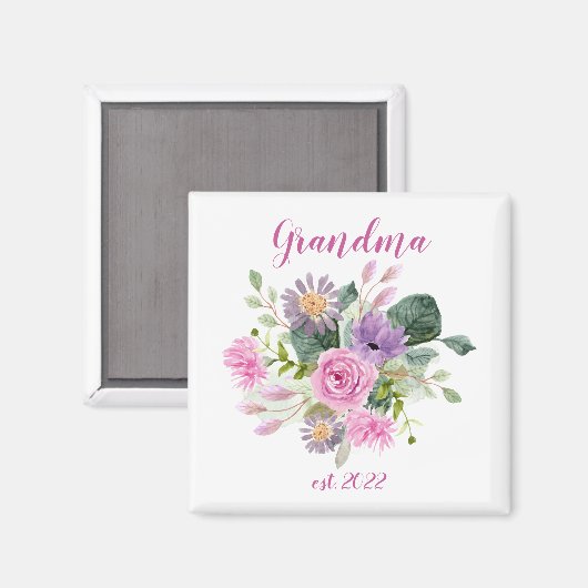 Datum  grootmoeder - Eerste grootmoeder Magneet (Voorkant / Achterkant)