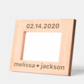 Datum Hart Koppels Namen Gegraveerde Lijstjes (Links)