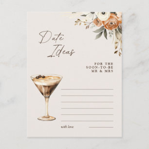 Datum ideeën Espresso Martini Vrijgezellenfeest sp Briefkaart