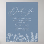 Datum Jar Maagdenpalm Bruidsboeket Bruiloftsshower Poster (Voorkant)