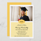 Datum Modern Foto Afstuderen Uitnodiging (Voorkant / Achterkant)