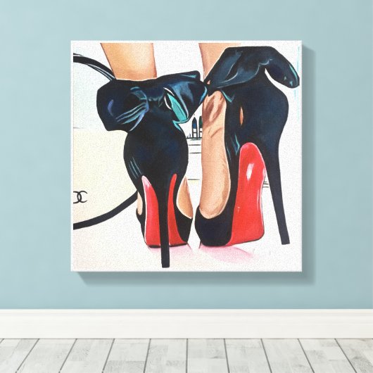 Datum nacht canvas afdruk (Insitu (Houten vloer))