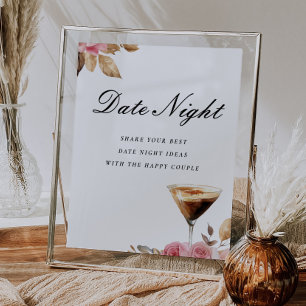 Datum Nacht Espresso Martini Vrijgezellenfeest Sig Poster
