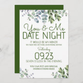 Datum nacht kaart (Voorkant / Achterkant)