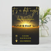 Datum Nacht Uitnodiging Diner, Datum Diner Te (Staand voorkant)