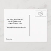  datum opslaan aankondigingskaart (Achterkant)