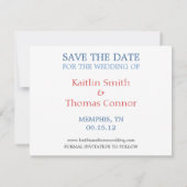 Datum opslaan - - Tennessee Save The Date (Achterkant)