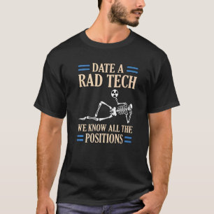 Datum Rad Tech Radioloog Radiologie Röntgenlaboran T-shirt