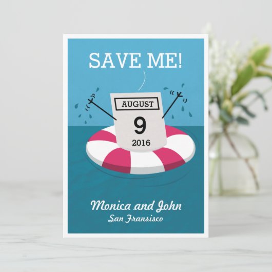 Datum reddingspad save the date (Staand voorkant)