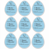 Datum sticker voor gewassen of ongewassen eieren v (Voorkant)