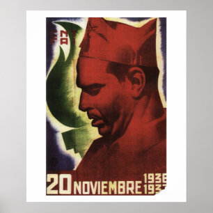 Datum van dood van Durruti on_Propaganda Poster