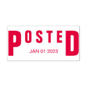 Datum van gepost handtekening zelfinktende stempel (Design)