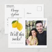 Datum wijzigen Uitstel Aankondiging Bewaar de Datu (Voorkant / Achterkant)