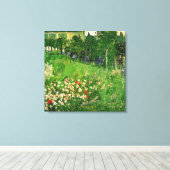 Daubigny's Garden van Van Gogh Canvas Afdruk (Insitu (Houten vloer))
