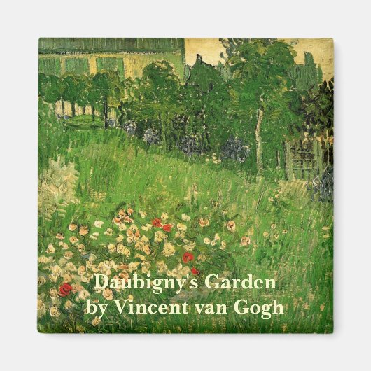Daubigny's Garden van Vincent van Gogh, Le Jardin Magneet (Voorkant)