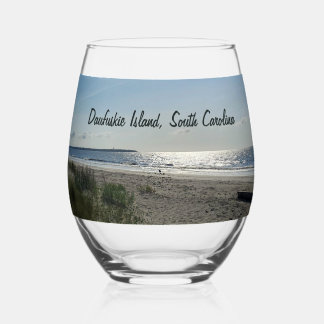 Daufuskie Island Hilton Head South Carolina Beach, Wijnglas Zonder Voet