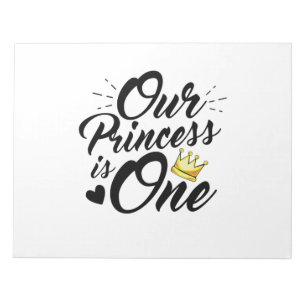 Daughter 1st Birthday Moms Dads Princess Notitieblok