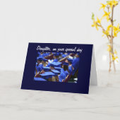 "DAUGHTER" AFSTUDEREN CONGRATEN KAART (Gele Bloem)