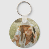 Daughter Birthday Calligraphy Custom Name Modern Sleutelhanger (Achterkant)