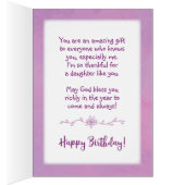 Daughter Birthday, je bent een geweldige zegen. (Binnen (Rechts))