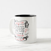 Daughter Coffee Mok Gift van Proud Mam (Voorkant links)