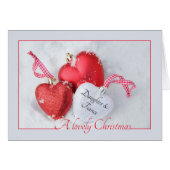 Daughter- en Fiance Merry-kerstkaart (Voorkant Horizontaal)