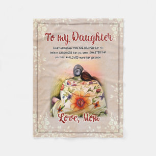 Daughter Gifts   Brief aan mijn dochter van mama Fleece Deken