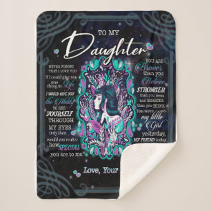 Daughter Gifts   Brief aan mijn dochter van papa Sherpa Deken