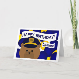 Daughter - Happy Birthday Politie Held! Kaart
