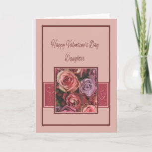 Daughter Happy Valentine's Day Rozen Feestdagen Kaart