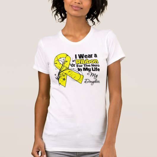 Daughter Hero in My Life Sarcoma T-shirt (Voorkant)