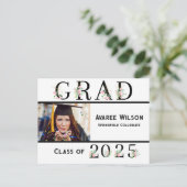 Daughter High School Afstuderen Briefkaart (Staand voorkant)