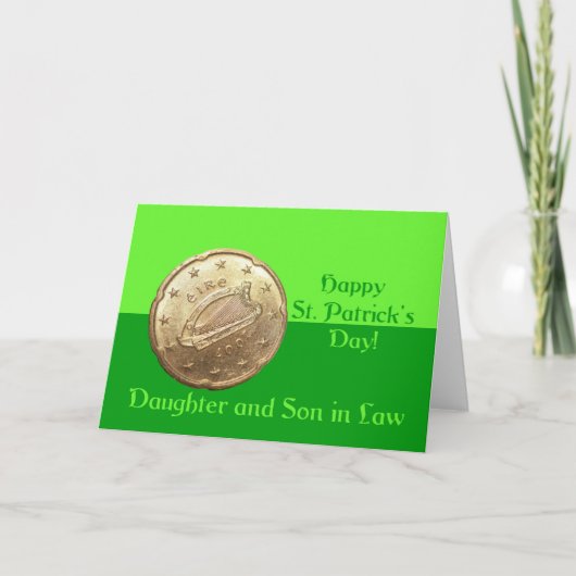 Daughter & Husband Happy St. Patrick's Day Kaart (Voorkant)