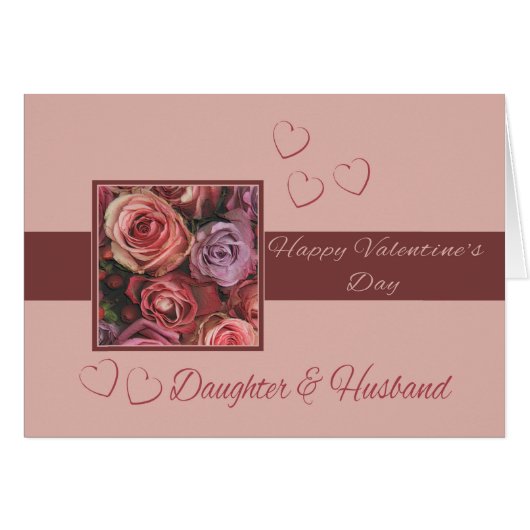 Daughter & Husband Happy Valentine's Day Rozen (Voorkant Horizontaal)