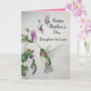 Daughter-In-Law Moederdag Hummingbird Card Kaart