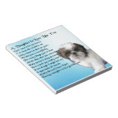 Daughter in Law Poem - Shih-Tzu Design Notitieblok (Schuin)