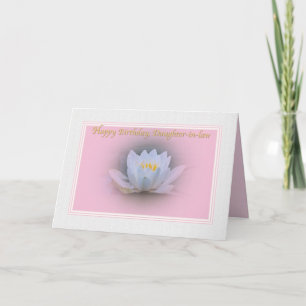 Daughter-in-law's Birthday Card met Water Lily Kaart