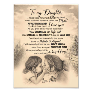 Daughter Lovers Naar mijn dochter-liefdesmoeder Foto Afdruk