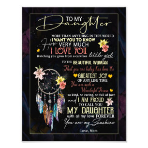 Daughter Lovers Naar mijn dochter-liefdesmoeder Foto Afdruk