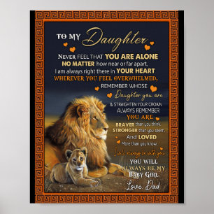 Daughter Lovers Naar mijn dochter Love Dad Poster