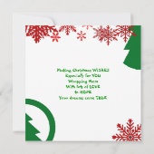  Daughter Merry Kerstrode sneeuwvlokken (Achterkant)