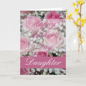 Daughter Moederdag roos Kaart (Gele Bloem)