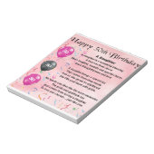 Daughter Poem 30th Birthday Notitieblok (Gedraaid)