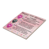 Daughter Poem 30th Birthday Tegeltje (Zijkant)