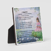 Daughter Poem Plaque - Little Girl Design Fotoplaat (Voorkant)